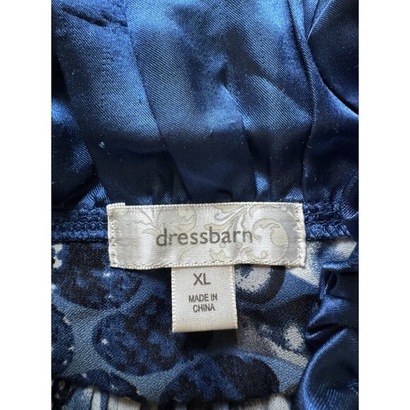 Dressbarn Women Size XL Ruffle Neck Polyester Blouse Button Down Pleated - Picture 3 of 9